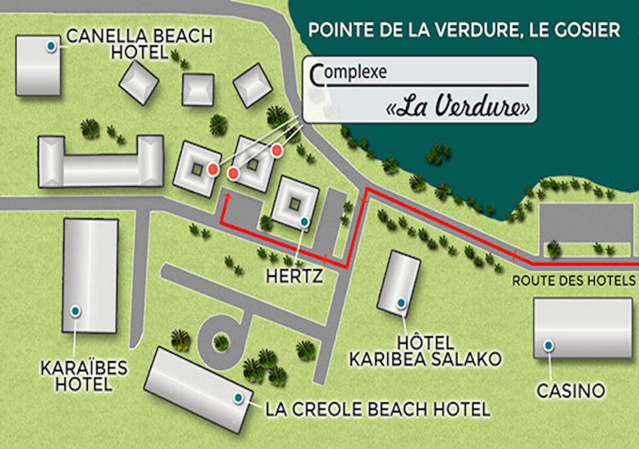 Coton Doux Front De Mer Le Gosier  Exterior foto